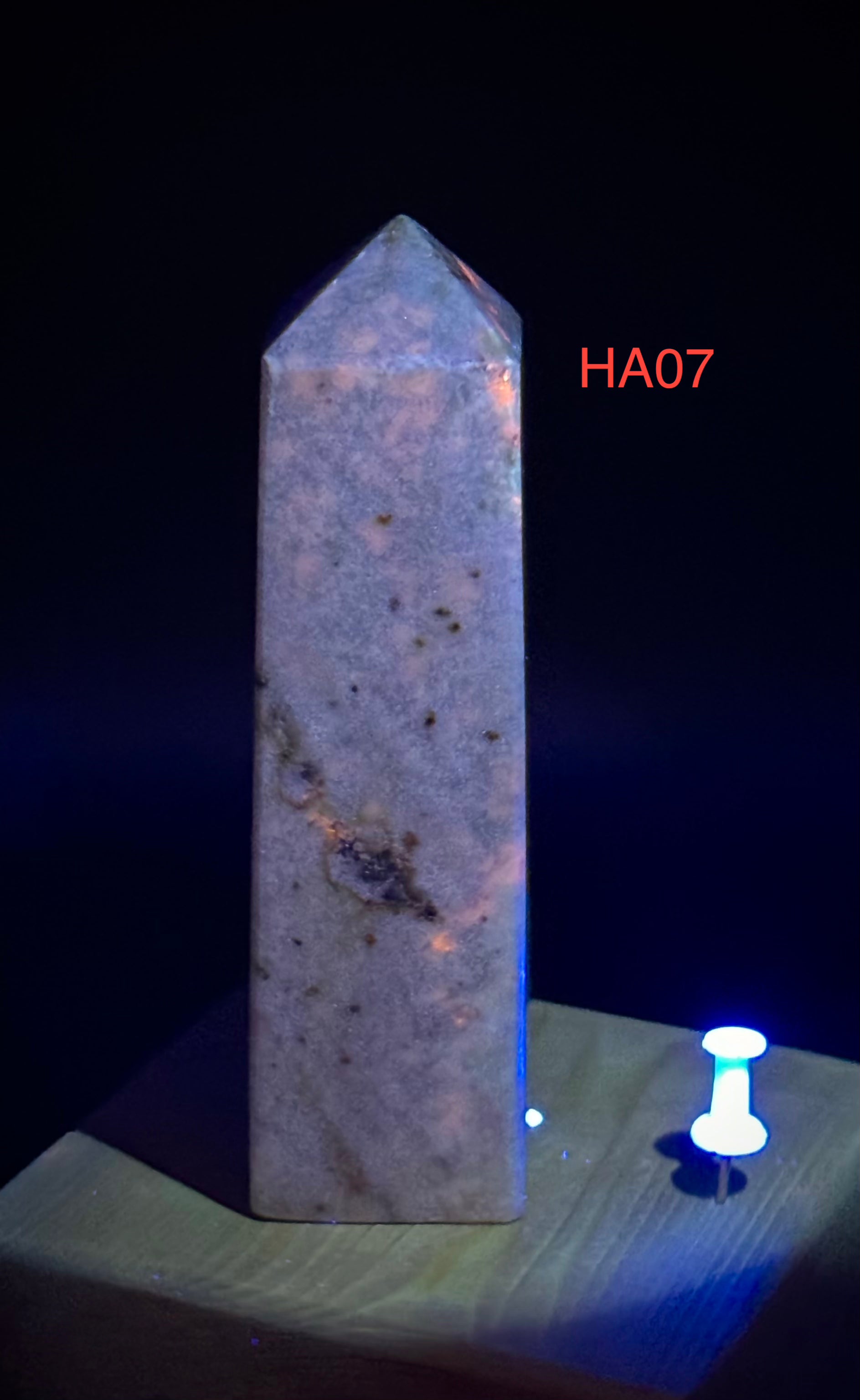 Natural UV Reactive Hackmanite Towers from Afghanistan, Beautiful and Authentic Gemstone Decor - The Celestial Boutique