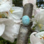 Turquoise Crystal Ring from Arizona - 925 Sterling Silver, Beautiful and Authentic, Size 8, R569
