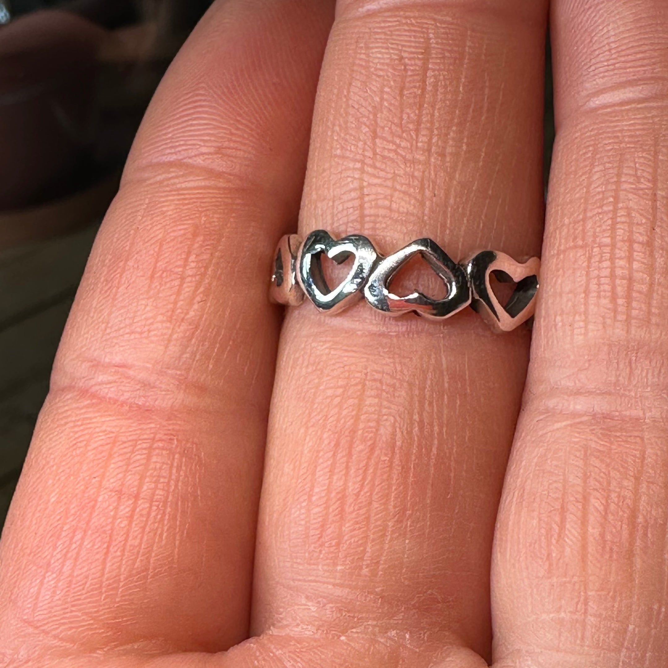 Love Hearts Ring, 925 Sterling Silver, Beautiful and Authentic, Elegant Jewelry, Perfect Gift - The Celestial Boutique