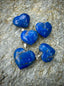 Polished Lapis Lazuli Heart Pendant, Sterling Silver .925 PP36