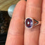Amethyst Faceted Crystal Ring - 925 Sterling Silver, Beautiful and Authentic, Size 9, R605