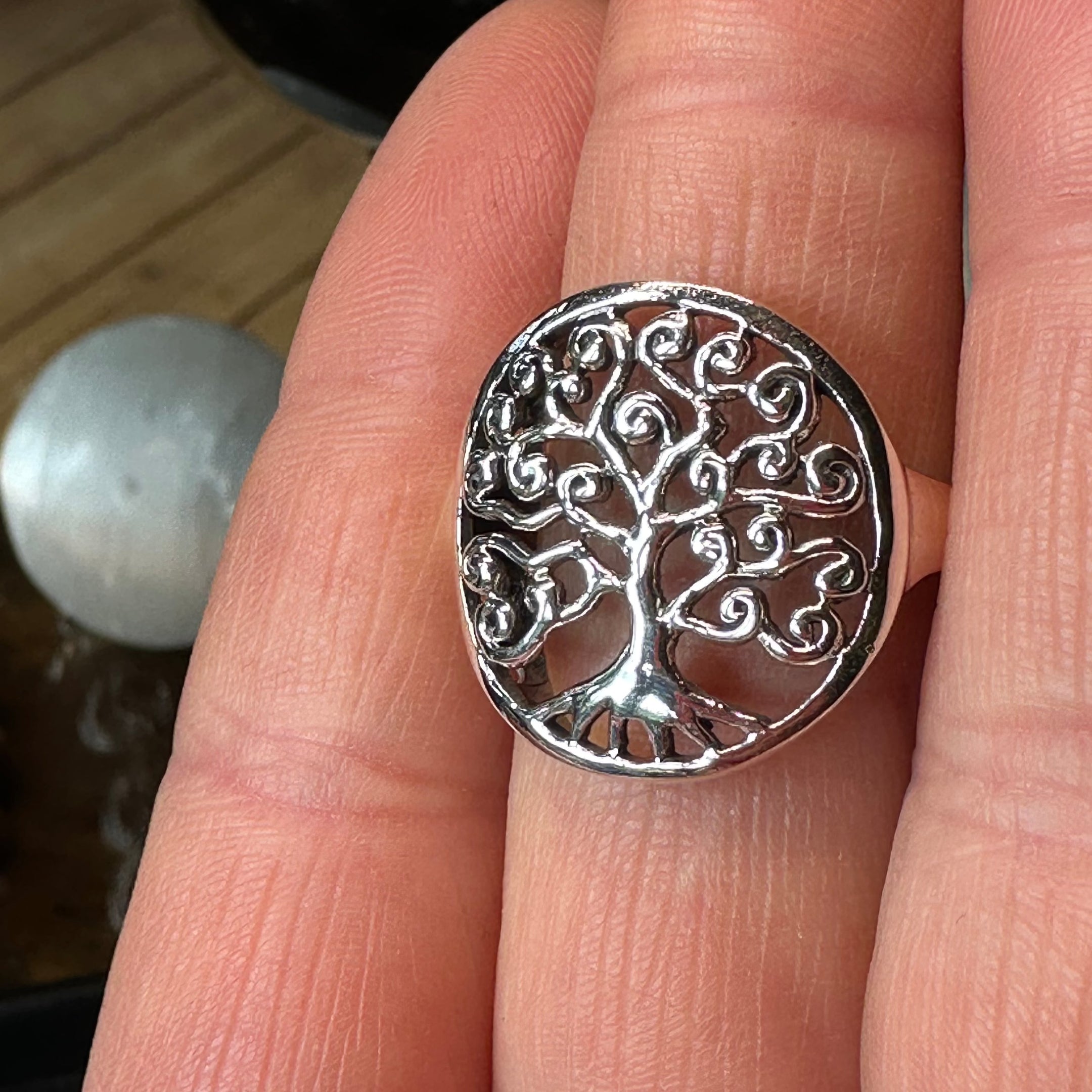 Tree of Life Ring, 925 Sterling Silver, Beautiful and Authentic, Elegant Jewelry, Symbolic Gift - The Celestial Boutique