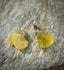 Raw Lemon Quartz Chunk Pendant, Sterling Silver .925 PP02
