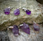 Raw Amethyst Chunk Pendant, Sterling Silver .925 PP42