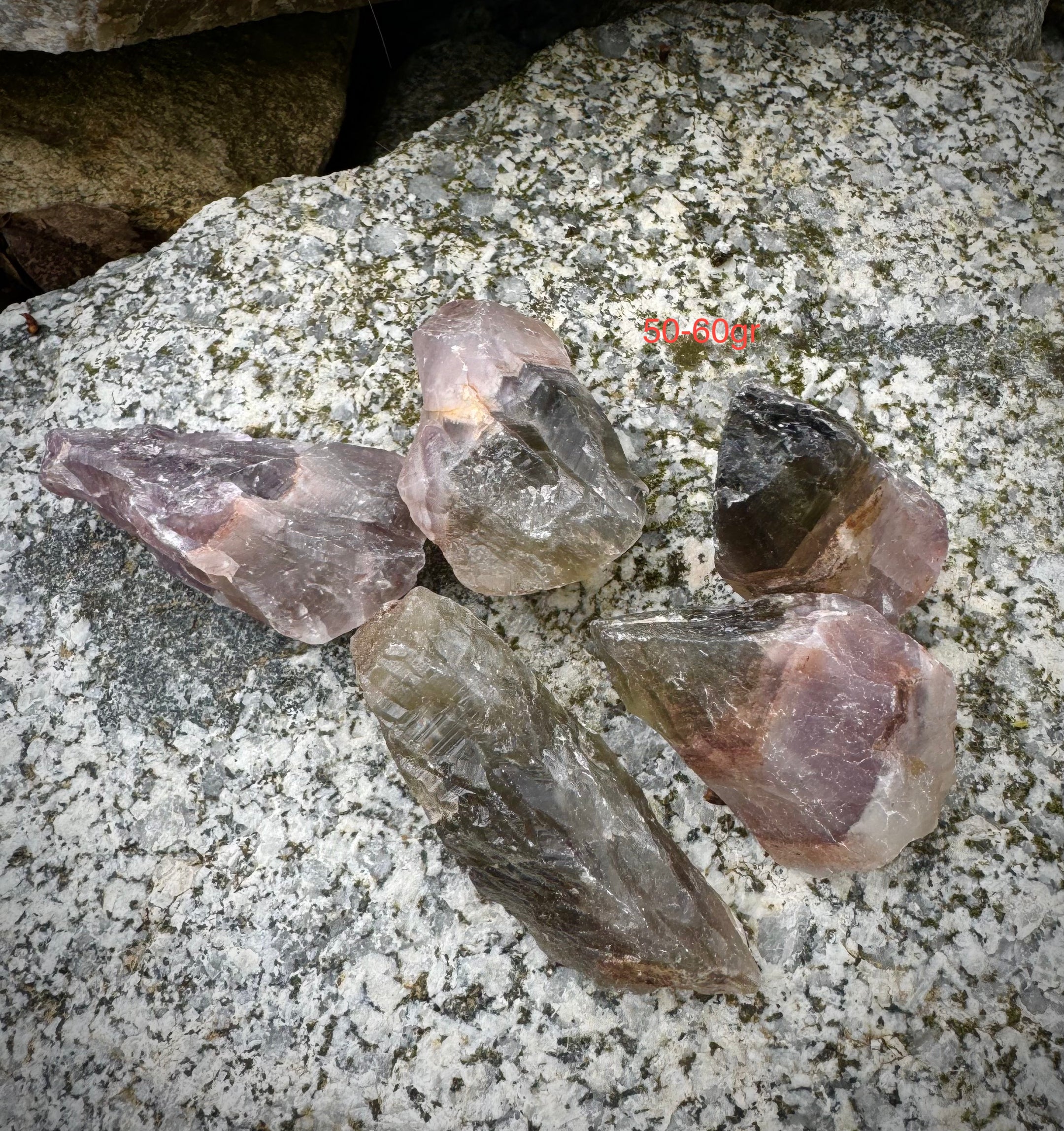 Natural Emerald Auralite 23/Prasiolite Rough Chunks, Specimens, Authentic, Rare and Beautiful - The Celestial Boutique