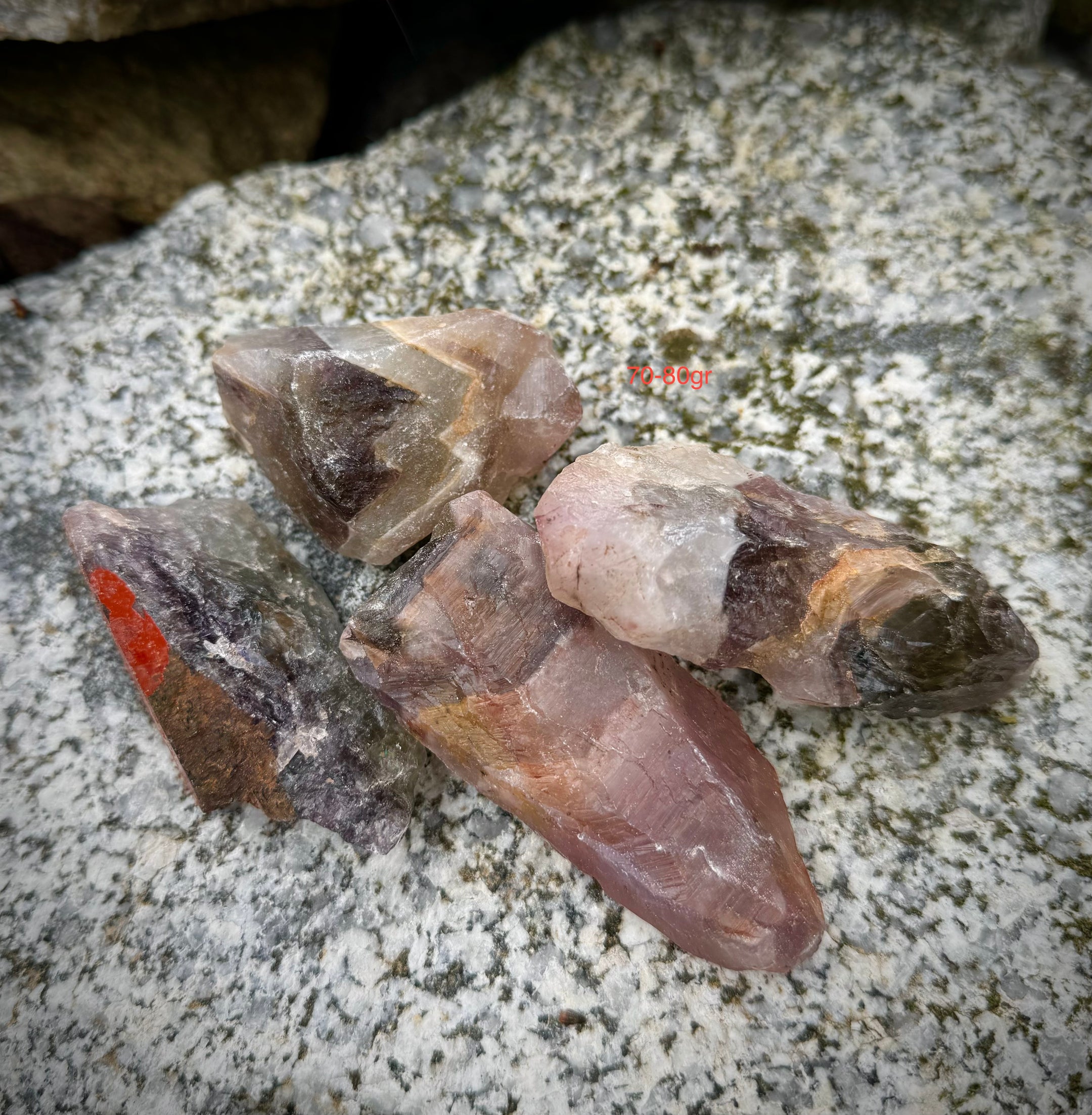 Natural Emerald Auralite 23/Prasiolite Rough Chunks, Specimens, Authentic, Rare and Beautiful - The Celestial Boutique