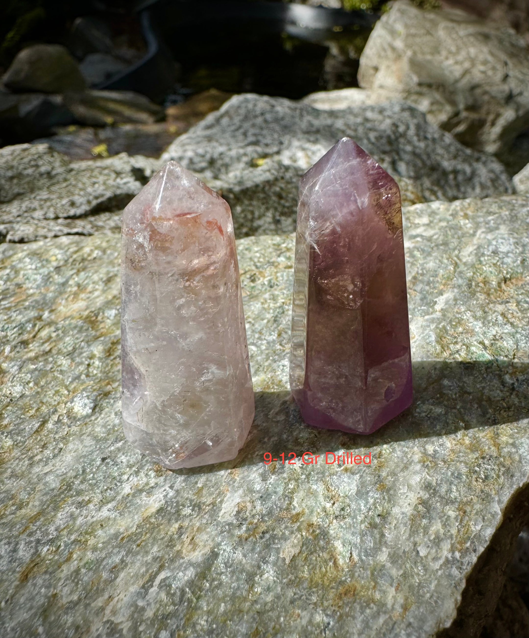 Natural Auralite 23 Mini Obelisk/Tower Pendant, Authentic Gemstone, Beautiful, Rare, Healing Crystal, Unique Gift, Spiritual Jewelry - The Celestial Boutique