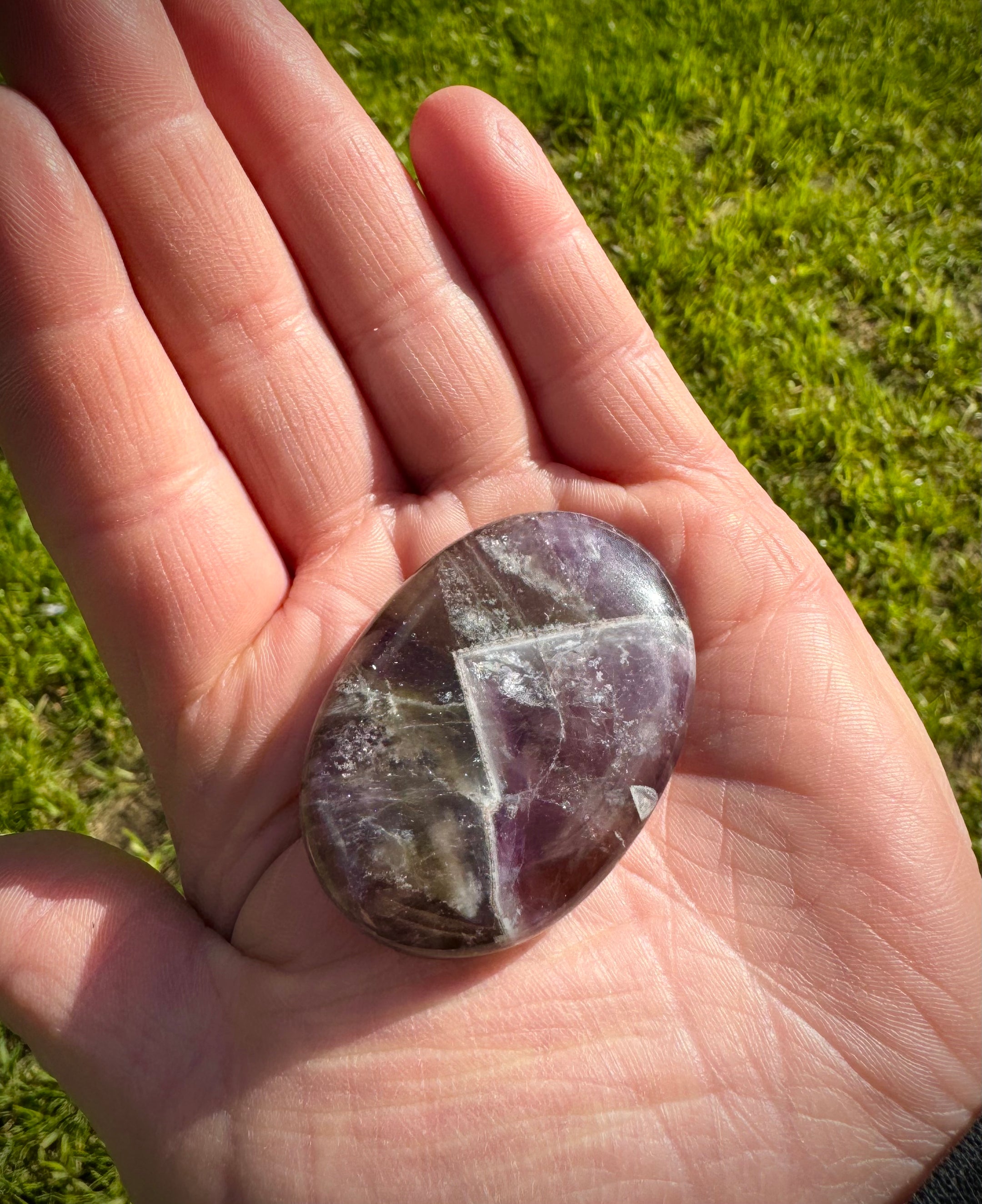 Auralite naturelle 23 pierres d’inquiétude, pierres de palme, authentique, belle pierre précieuse rare, cristal de guérison, soulagement du stress