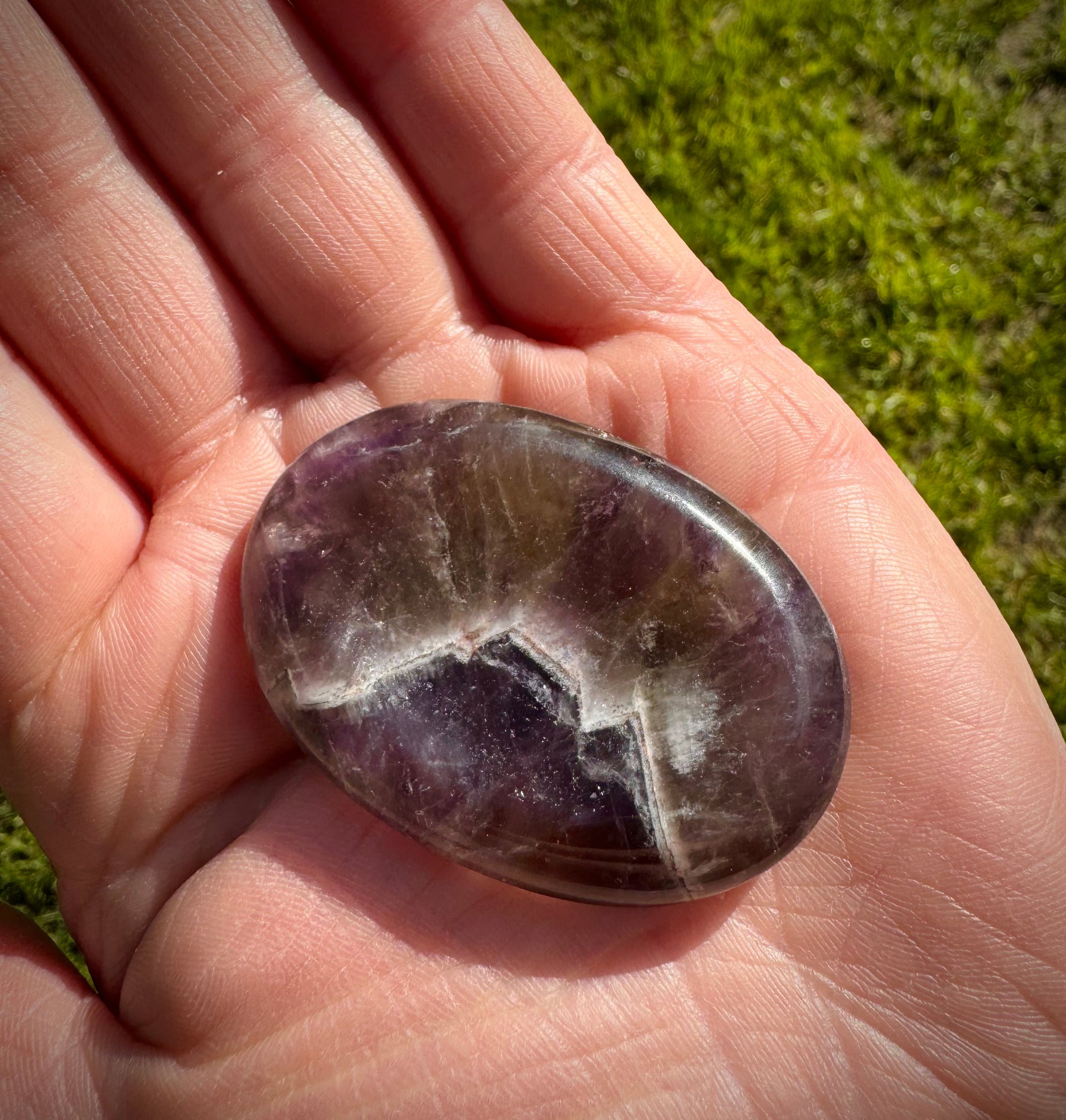 Natural Auralite 23 Worry Stones, Palm Stones, Authentic, Beautiful, Rare Gemstone, Healing Crystal, Stress Relief - The Celestial Boutique