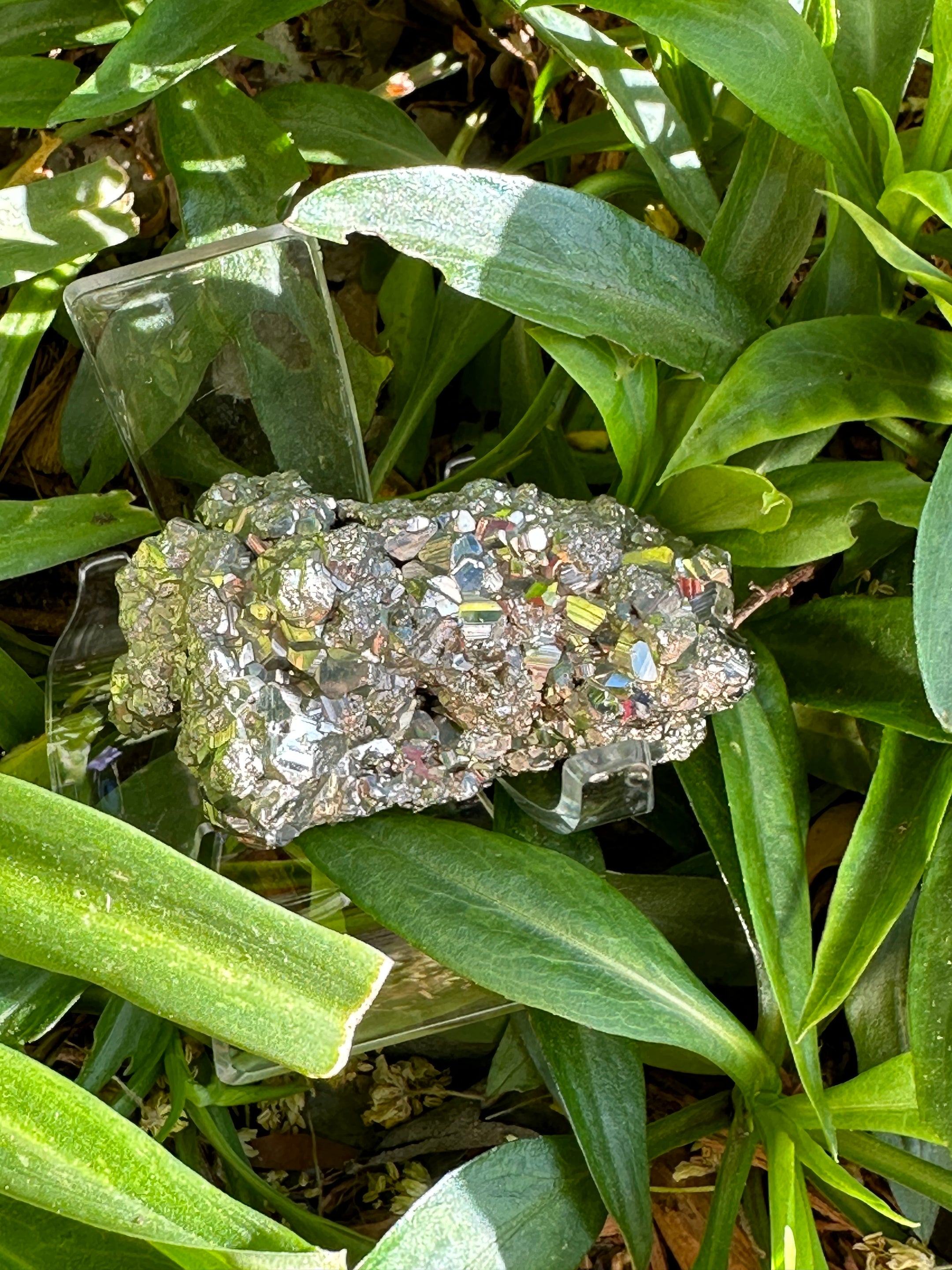 Stunning A Grade Pyrite Cluster from Brazil - High Quality Cubic Pyrite Crystal for Healing, Home Decor, and Meditation - The Celestial Boutique