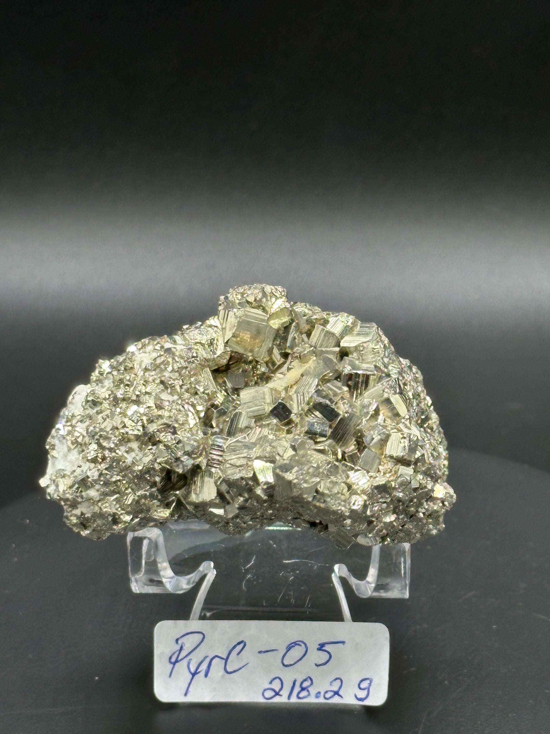 Stunning A Grade Pyrite Cluster from Brazil - High Quality Cubic Pyrite Crystal for Healing, Home Decor, and Meditation - The Celestial Boutique