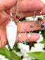 White Selenite Chakra Pendulum with Matching Chakra Stones on Chain - Divination Tool, Energy Healing, Spiritual Insight SEC01