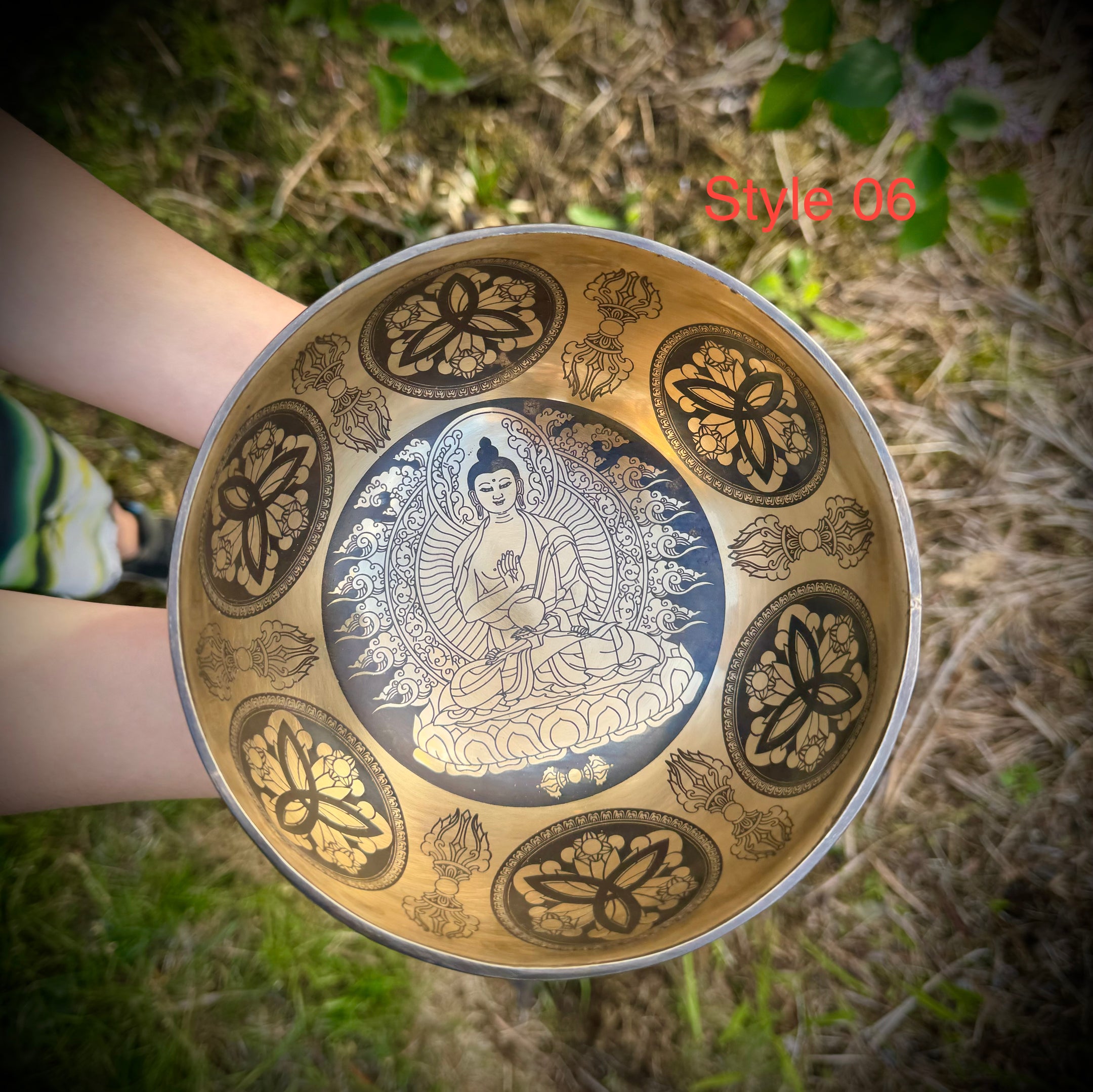 Beautiful Special Carving Tibetan Singing bowls 6 Inch, 3 designs, Handmade from Nepal, Handcrafted - The Celestial Boutique