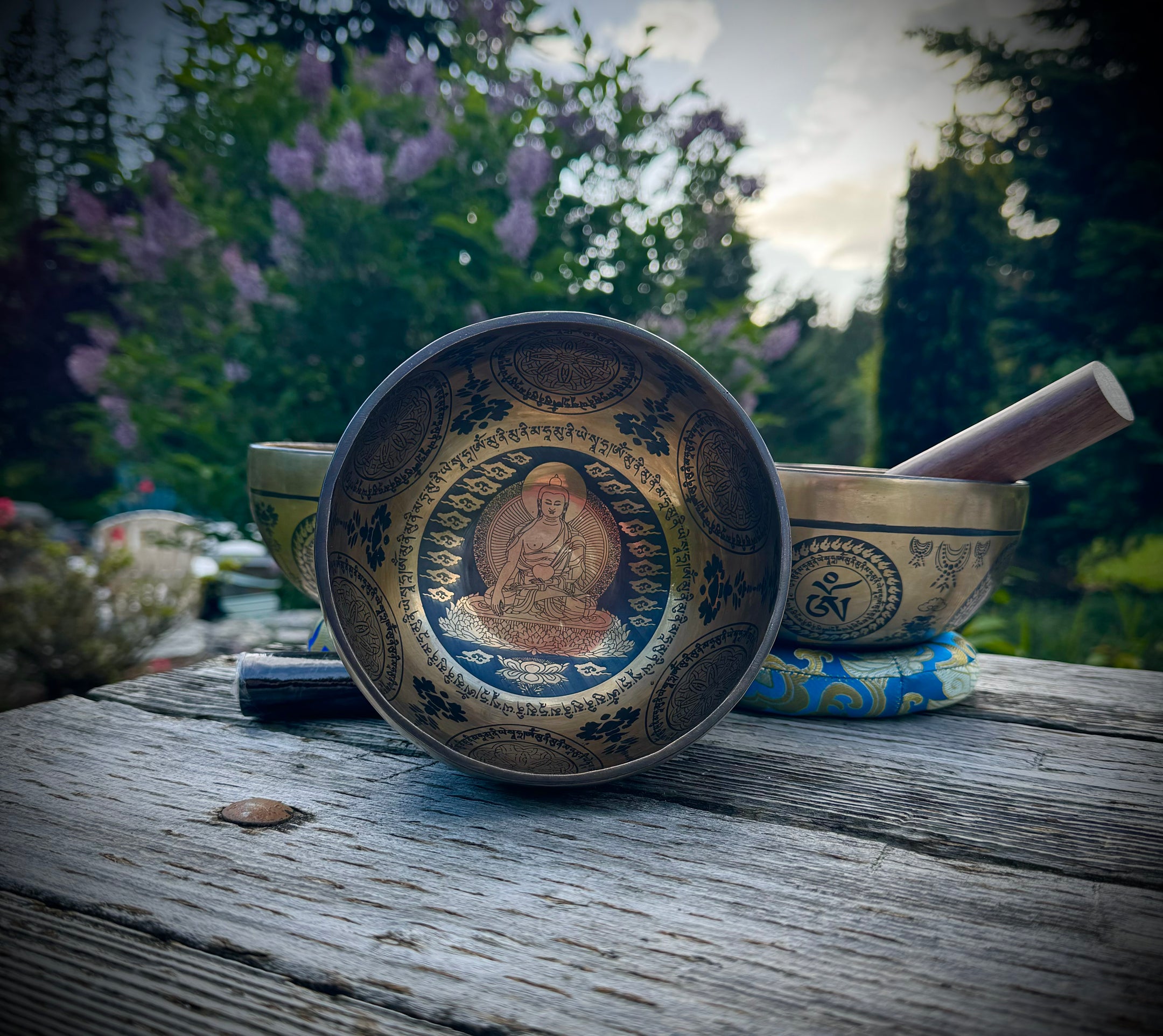 Beautiful Special Carving Tibetan Singing bowls 6 Inch, 3 designs, Handmade from Nepal, Handcrafted - The Celestial Boutique