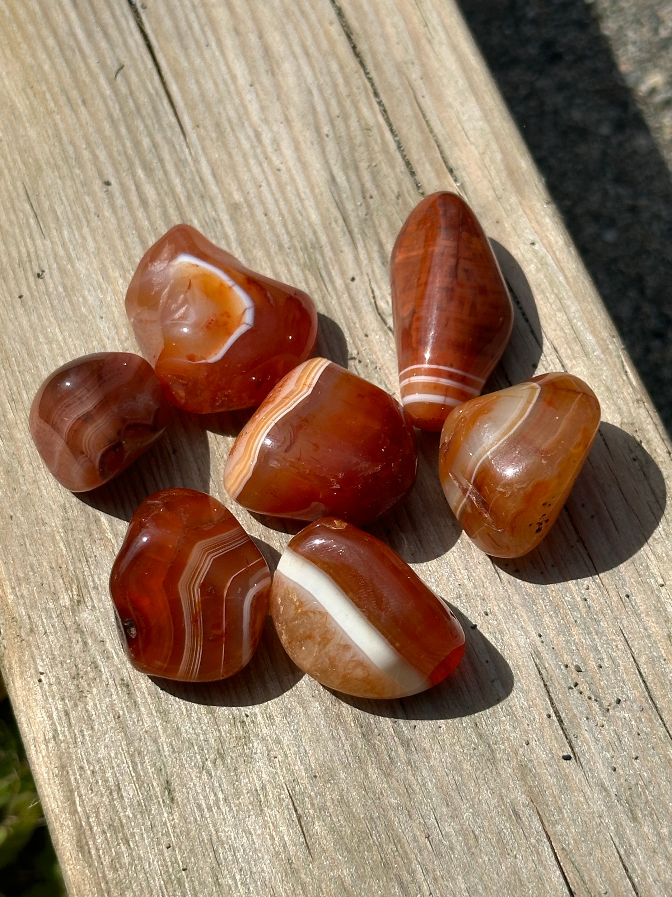 Beautiful Carnelian Tumbled Stones from Brazil - Top Quality, Available in Packs of 50 Grams and 100 Grams for Healing and Home Decor - The Celestial Boutique