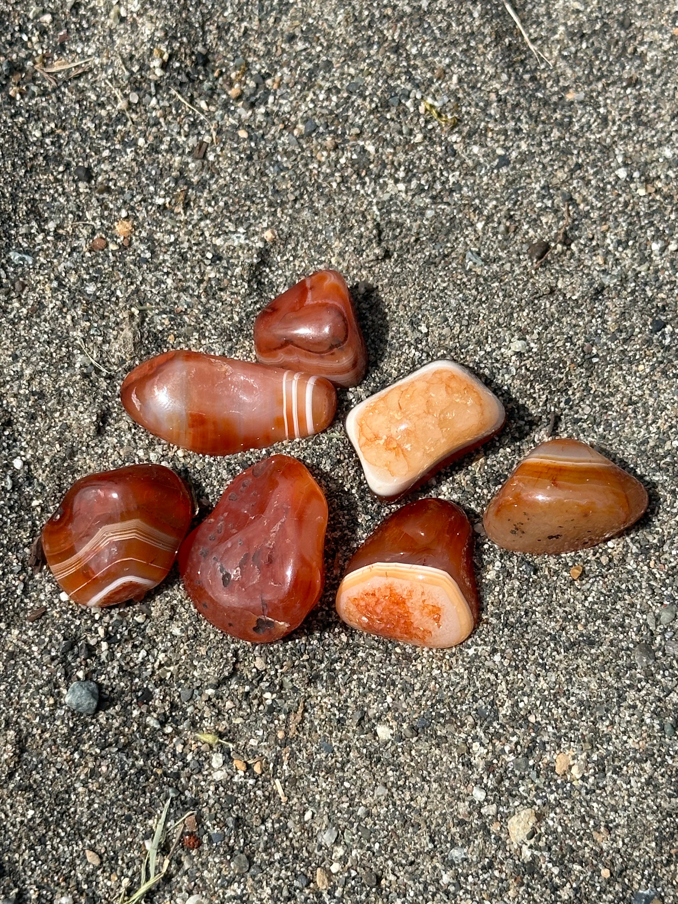 Beautiful Carnelian Tumbled Stones from Brazil - Top Quality, Available in Packs of 50 Grams and 100 Grams for Healing and Home Decor - The Celestial Boutique