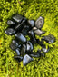 Beautiful Black Obsidian Tumbled Stones from Brazil - Top Quality, Available in Packs of 50 Grams and 100 Grams for Healing and Home Decor - The Celestial Boutique