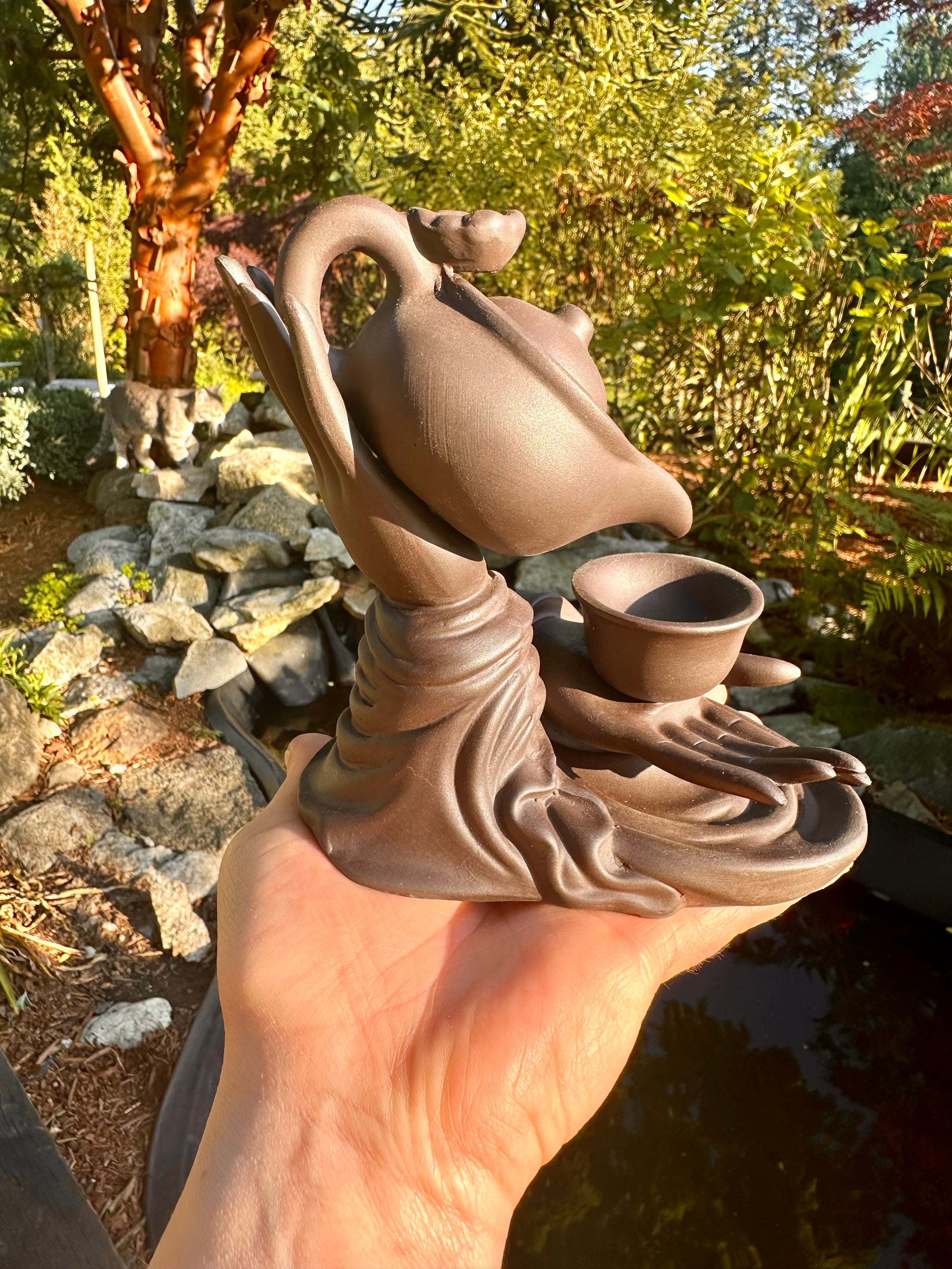 Teacup Ceramic Backflow Incense Burner, Aromatherapy Ornament, Beautiful and cool - The Celestial Boutique