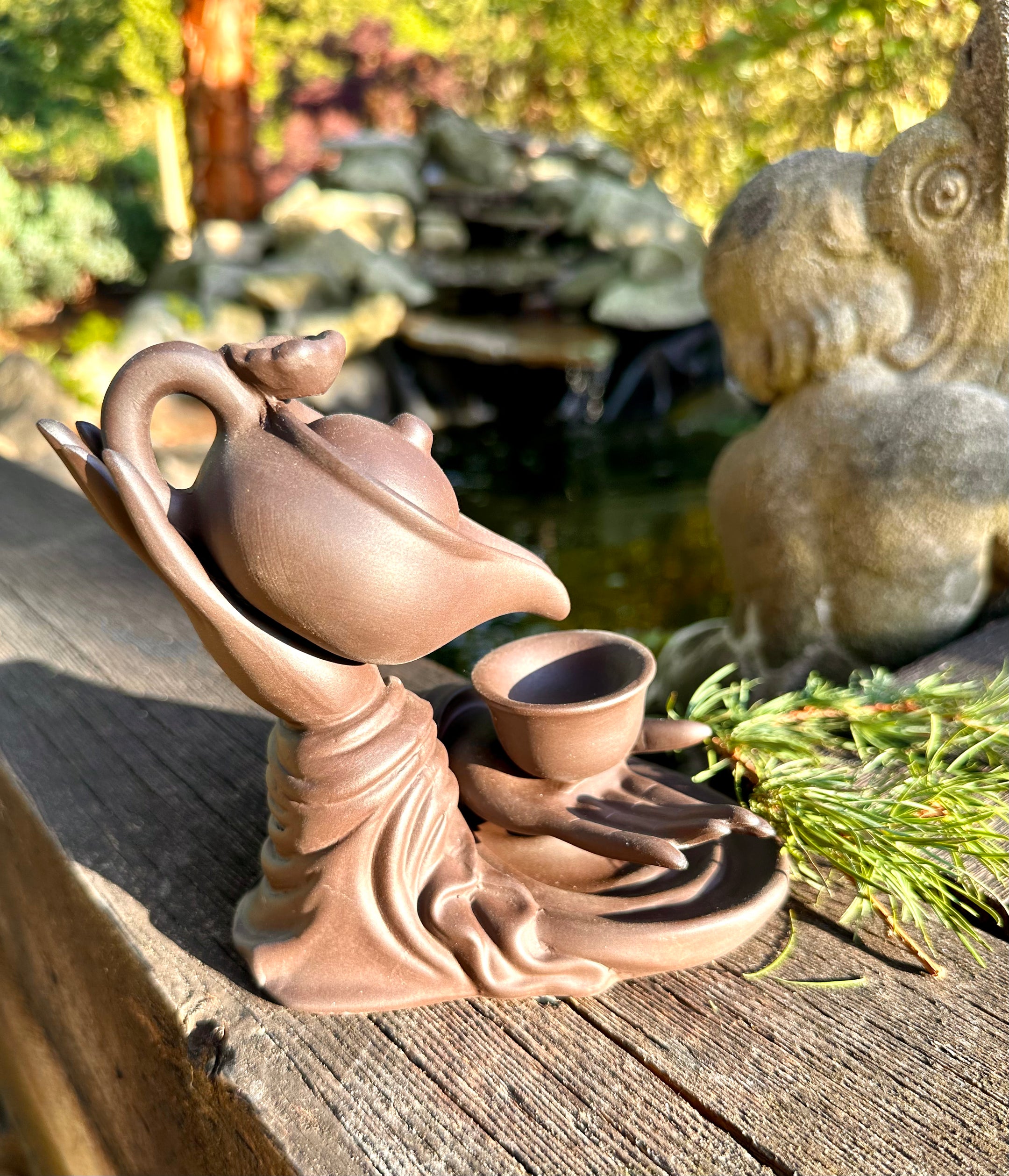 Teacup Ceramic Backflow Incense Burner, Aromatherapy Ornament, Beautiful and cool - The Celestial Boutique