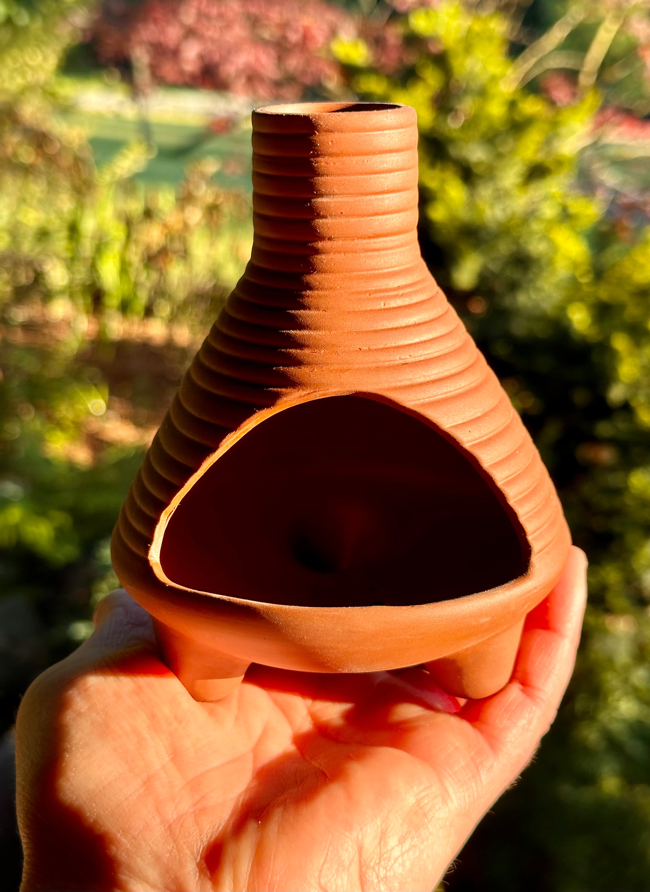 Brûleur d’encens de cheminée en céramique Palo Santo - Brûleur de taches magnifique et de haute qualité, moderne du milieu du siècle