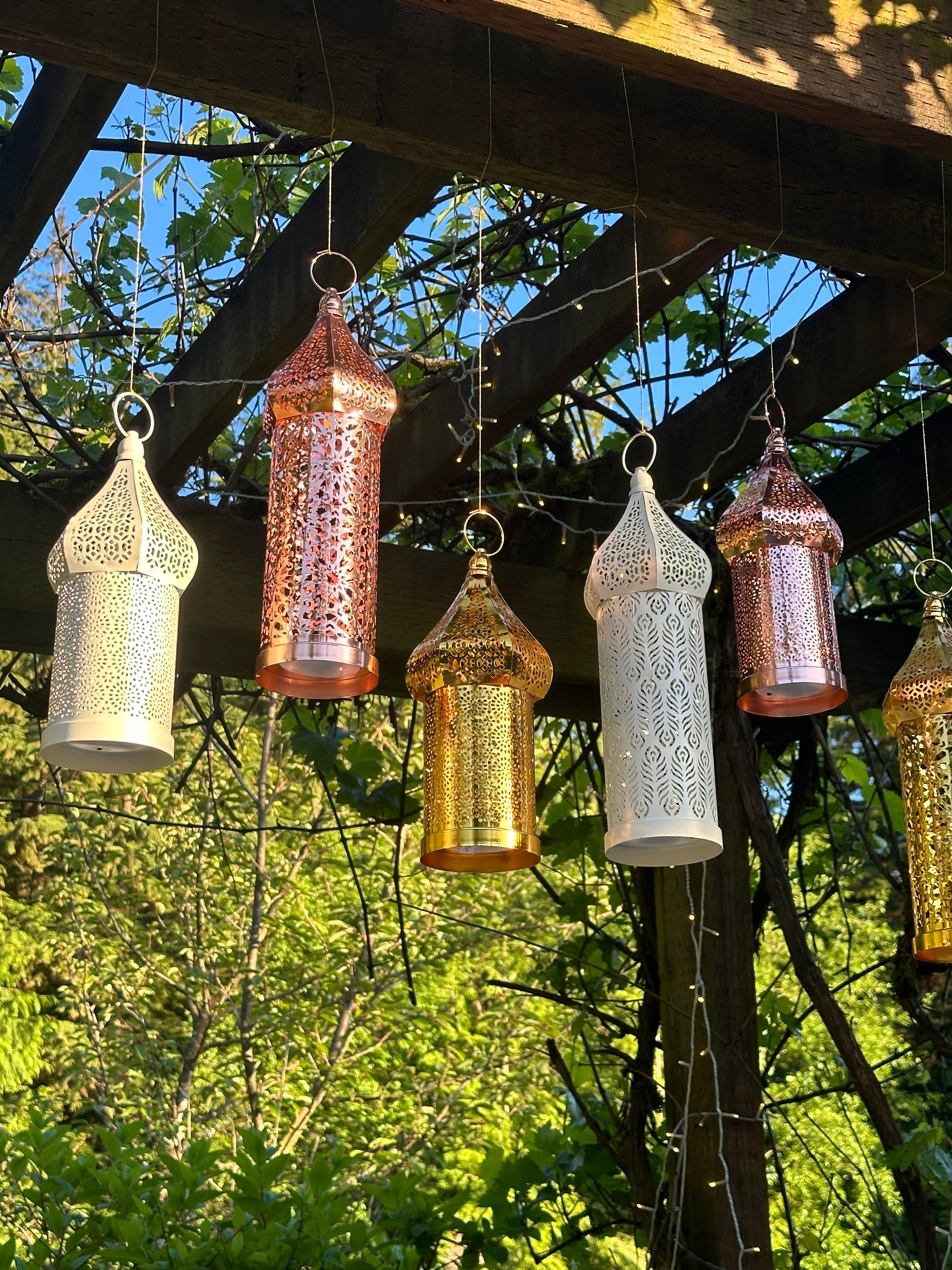 Beautiful Moroccan Lanterns, LED Light, Battery powered, Unique and High Quality - The Celestial Boutique