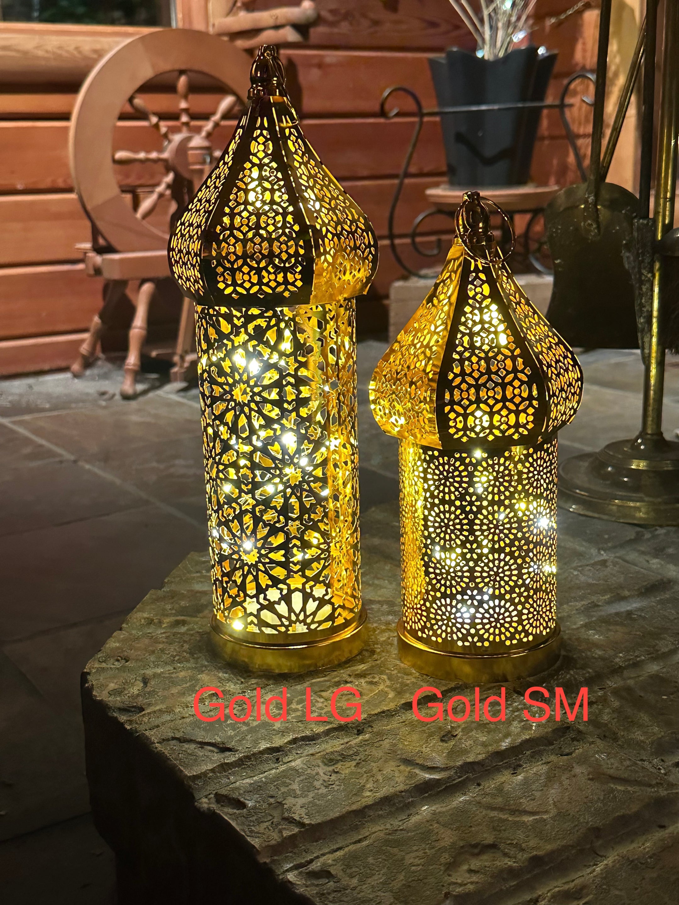 Beautiful Moroccan Lanterns, LED Light, Battery powered, Unique and High Quality - The Celestial Boutique