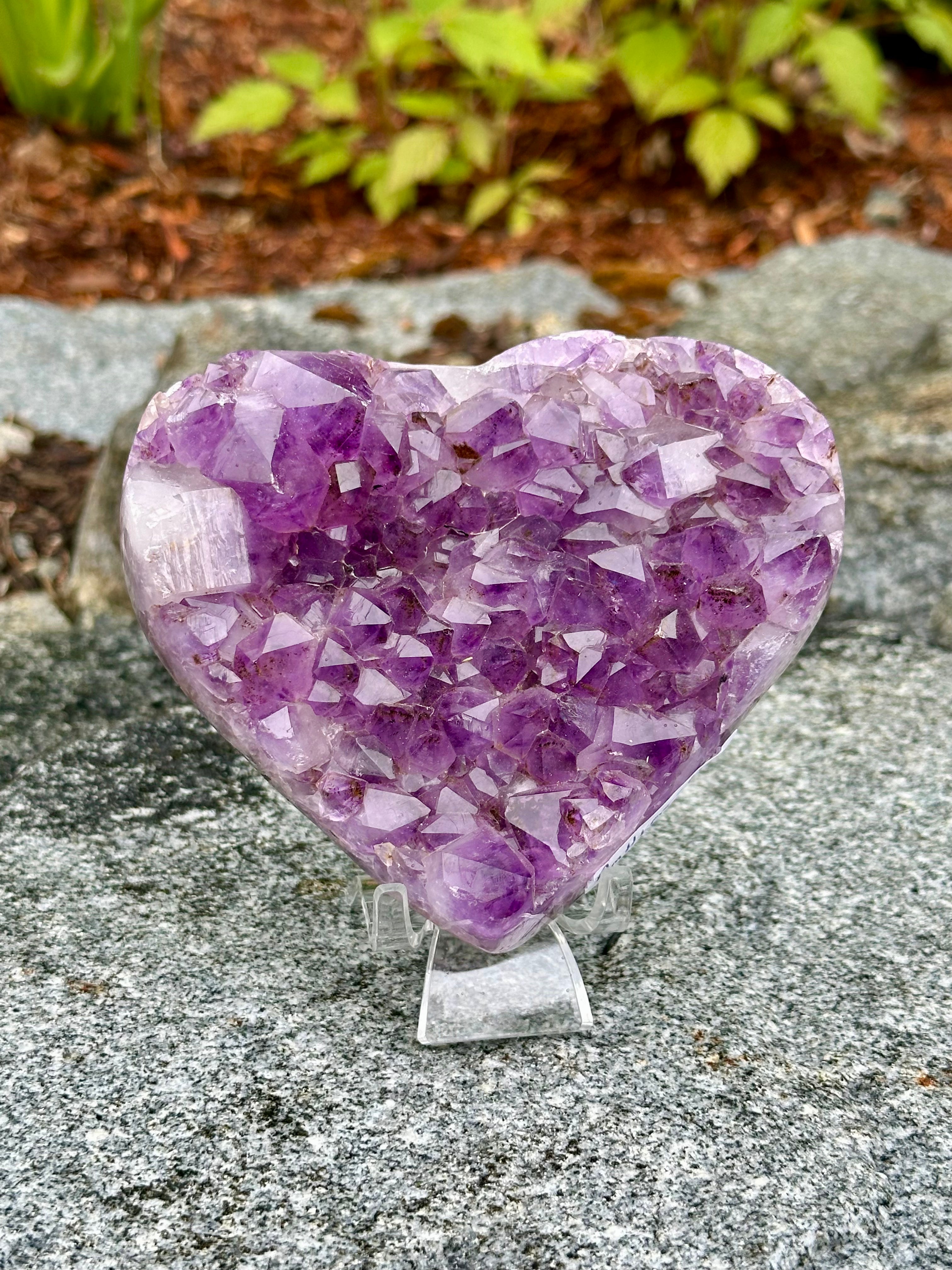 High Quality Amethyst crystal heart - sale Am