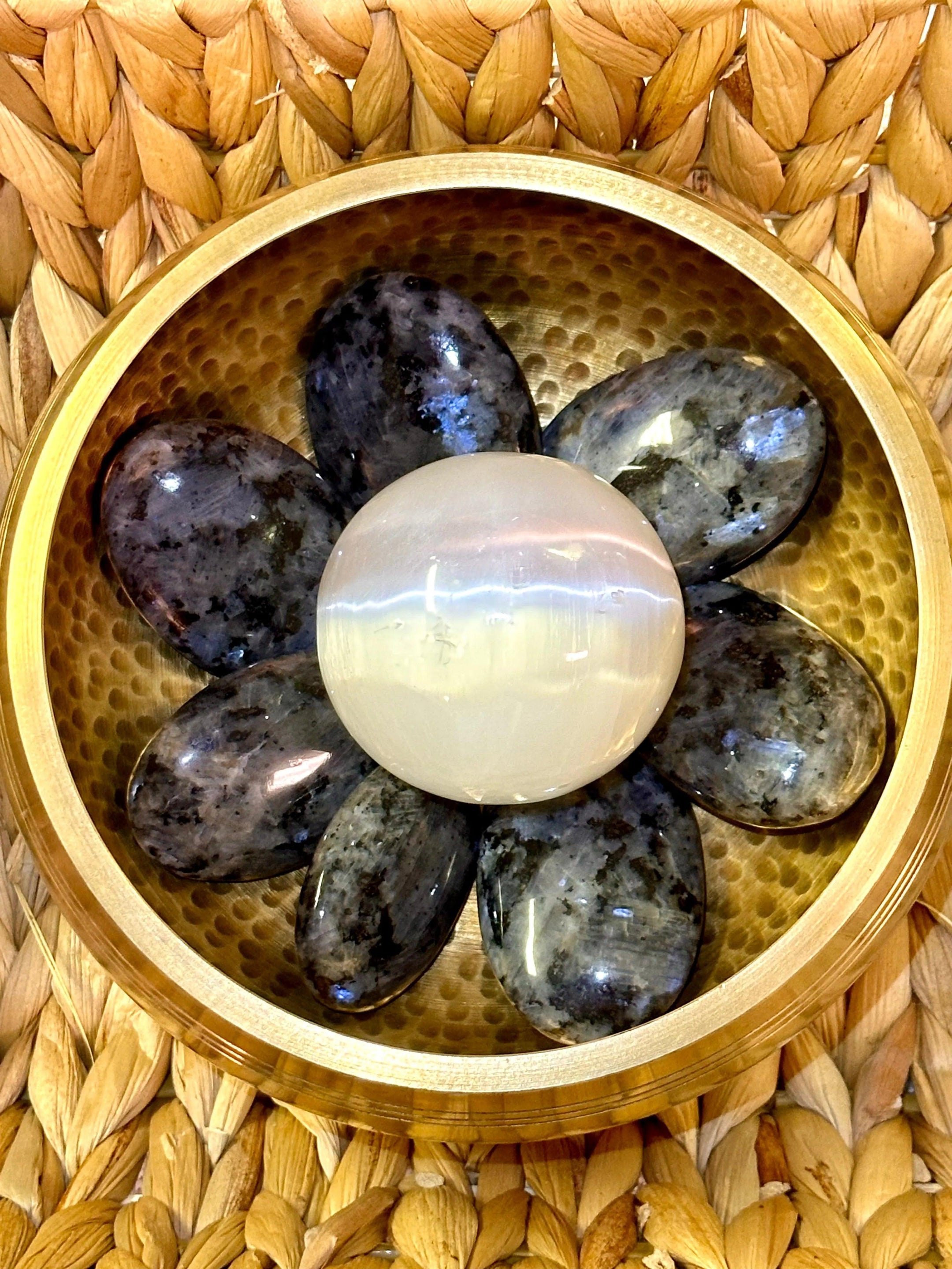 Beautiful Natural Selenite Spheres imported from from Brazil, Average 58mm and 250 grams, Energy Cleansing - The Celestial Boutique