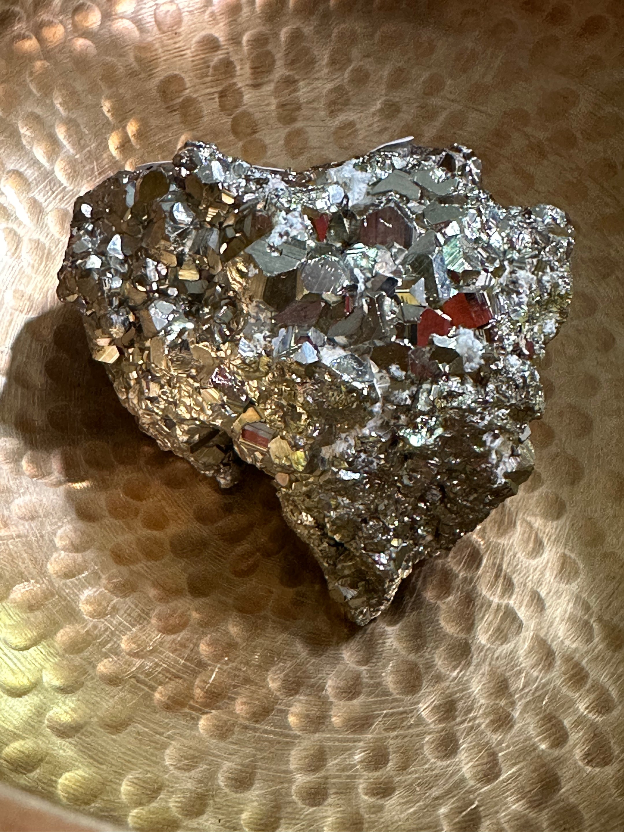 Stunning A Grade Pyrite Cluster from Brazil - High Quality Cubic Pyrite Crystal for Healing, Home Decor, and Meditation - The Celestial Boutique