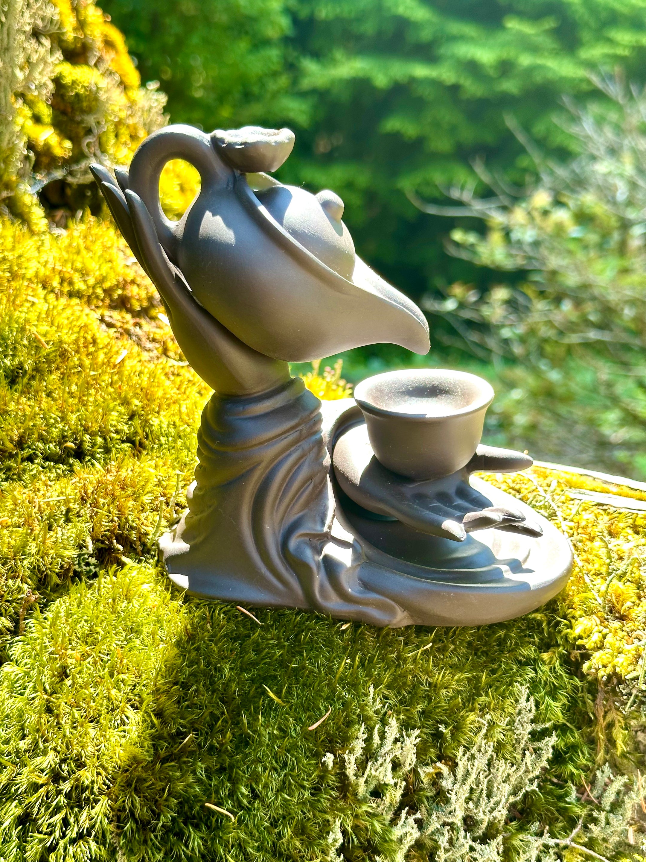 Teacup Ceramic Backflow Incense Burner, Aromatherapy Ornament, Beautiful and cool - The Celestial Boutique