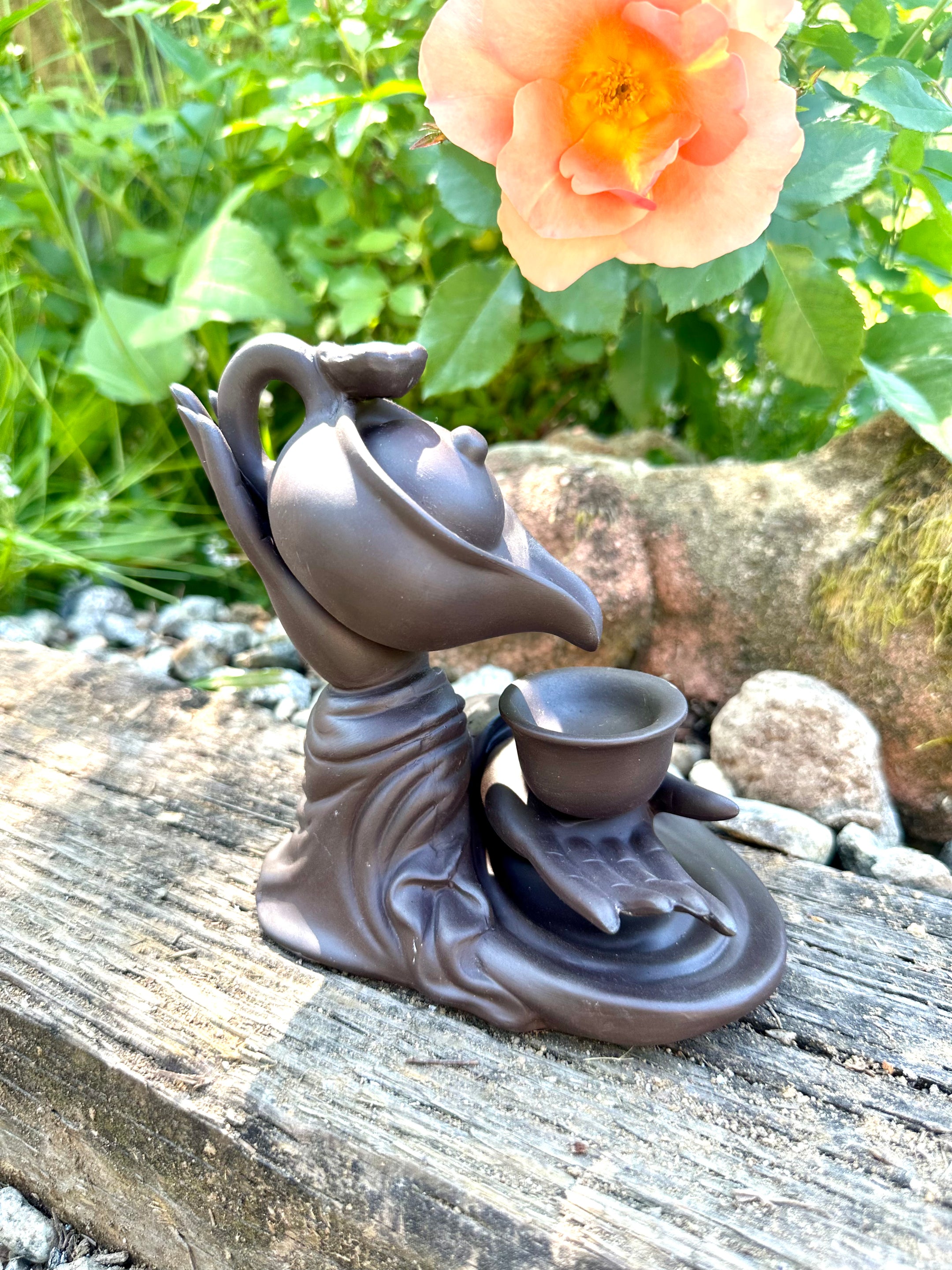 Teacup Ceramic Backflow Incense Burner, Aromatherapy Ornament, Beautiful and cool - The Celestial Boutique