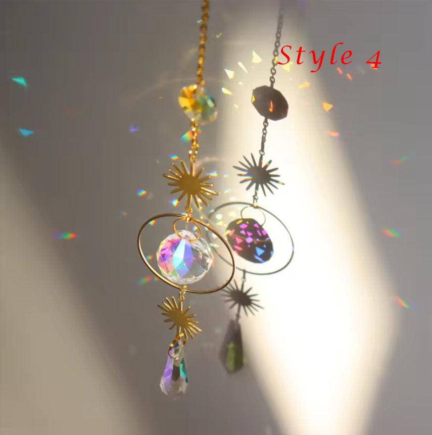 Aura Crystal Suncatcher with 4 Styles to Choose From, Beautiful Gemstone Decor, Healing Crystals, Unique Gift, Elegant Design - The Celestial Boutique