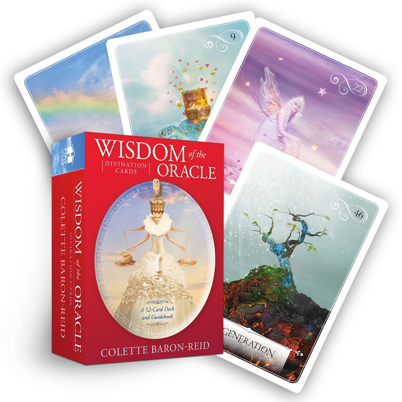 Wisdom Of The Oracle - Mystical Divination Cards, Intuitive Guidance, Spiritual Insight, Portable and Easy to Use!