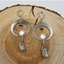 Belles boucles d’oreilles de lune en cristal plaqué argent avec quartz Aura, superbes bijoux en pierres précieuses, cristaux de guérison, cadeau unique, design élégant