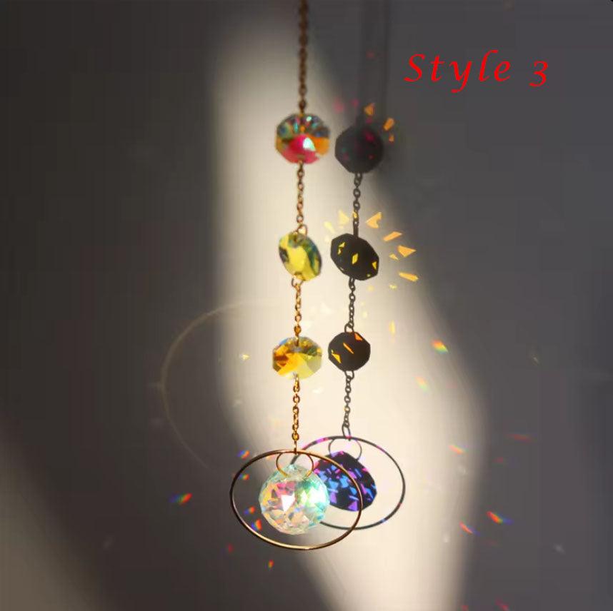 Aura Crystal Suncatcher with 4 Styles to Choose From, Beautiful Gemstone Decor, Healing Crystals, Unique Gift, Elegant Design - The Celestial Boutique